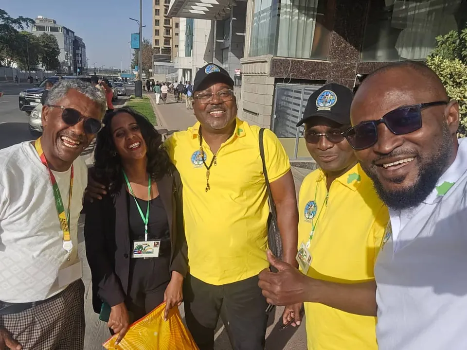 Delegates arriving in Addis Ababa.