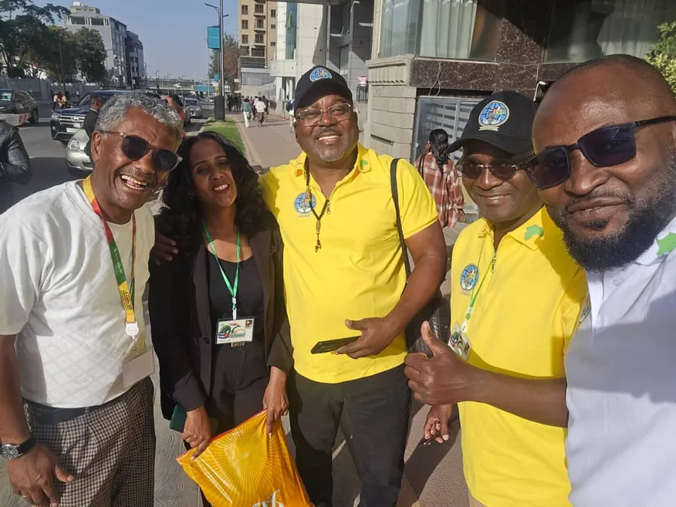 Delegates arriving in Addis Ababa.