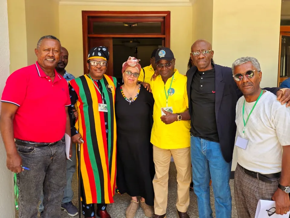 Delegates at the Cuban Embassy in Addis Ababa.