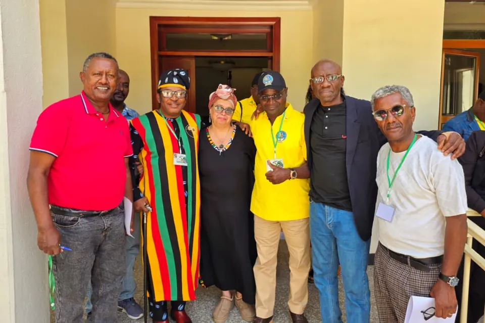 Delegates at the Cuban Embassy in Addis Ababa.